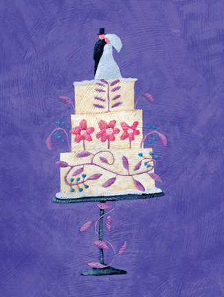 Lavender vine cake